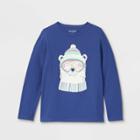 Girls' 'polar Bear' Long Sleeve Graphic T-shirt - Cat & Jack Blue