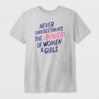 Shinsung Tongsang Men's Short Sleeve Never Underestimate The Power Of Women T-shirt - Heather Gray