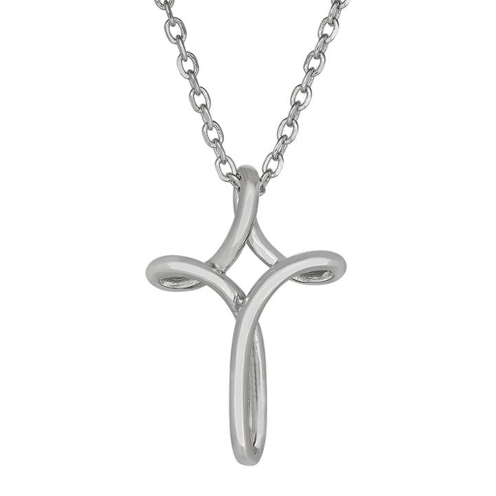 Target Designer Cross Pendant In Sterling