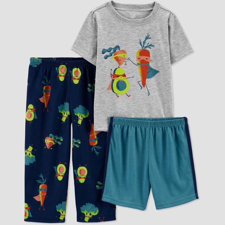 Carter's Just One You Toddler Boys' 3pc Vegetable Pajama Set - 18m, One Color