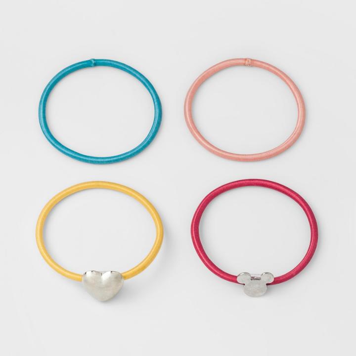 Girls' Disney Mickey Mouse Rainbow 4pk Bracelets,