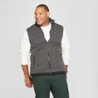 Men's Big & Tall Sweater Fleece Vest - Goodfellow & Co Charcoal (grey)