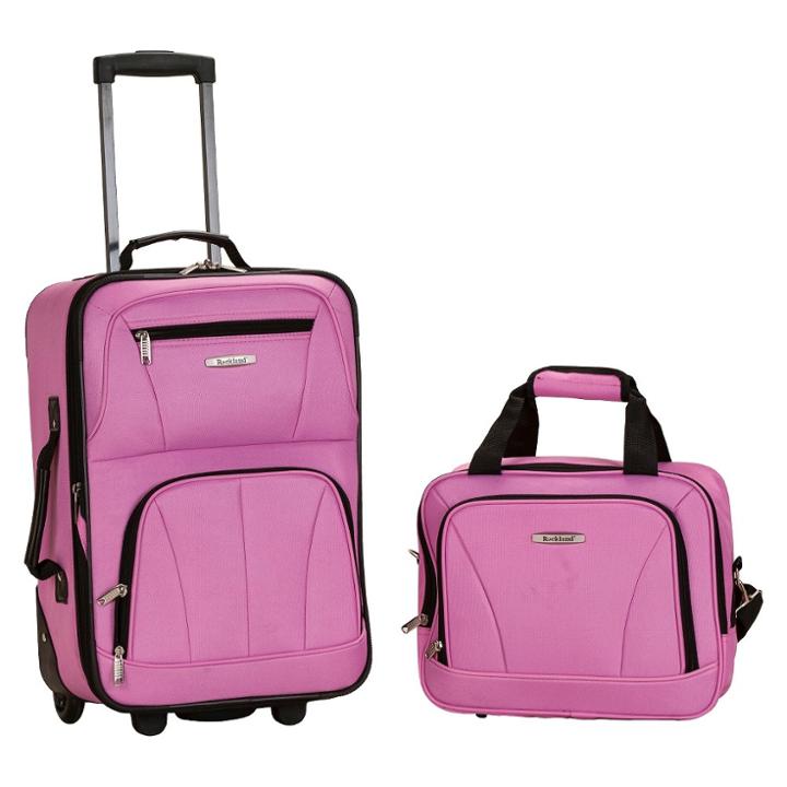 Rockland Luggage 2pc Softside Carry On Luggage