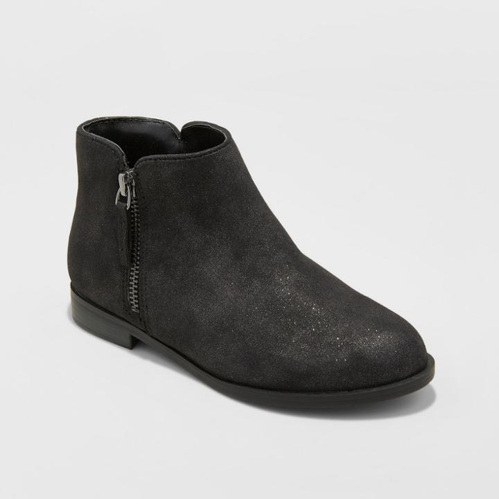 Girls' Jani Ankle Fashion Boots - Cat & Jack Black