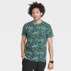 Men's Standard Fit Crewneck Short Sleeve T-shirt - Goodfellow & Co Tropical Green