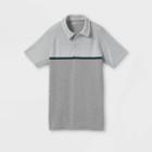 Boys' Seamless Polo Shirt - All In Motion Light Gray Heather