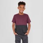 Boys' Short Sleeve T-shirt - Cat & Jack Purple/gray