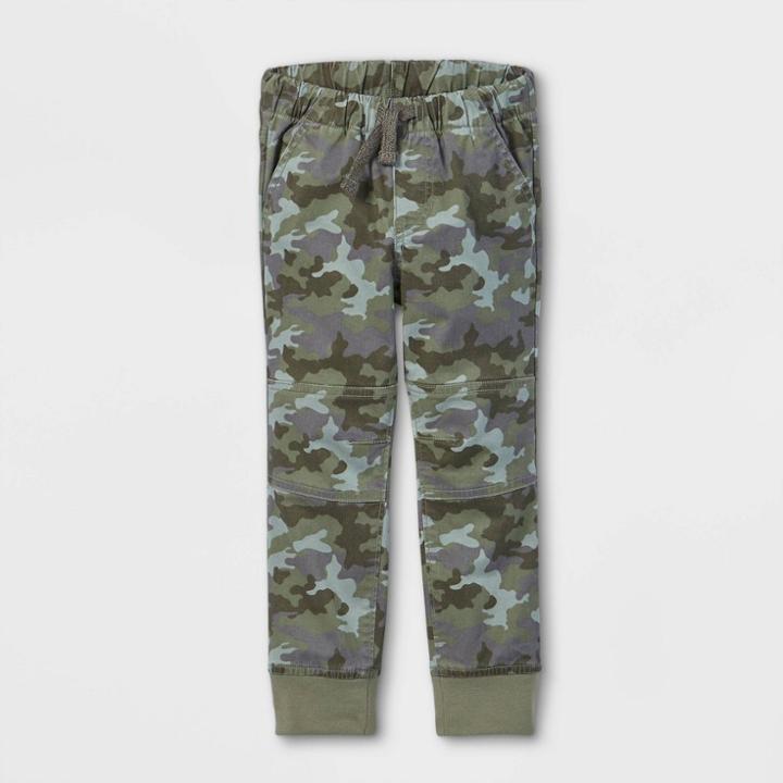 Toddler Boys' Pull-on Pants - Cat & Jack Camo Green