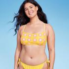 Women's Crochet Bralette Bikini Top - Wild Fable Yellow