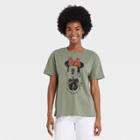 Disney Women's Minnie Mouse Short Sleeve Graphic T-shirt - Green