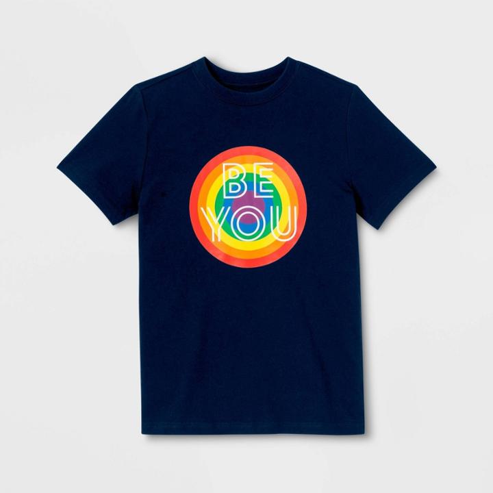 Ev Lgbt Pride Pride Gender Inclusive Kids' Be You Graphic T-shirt - Federal Blue M, Kids Unisex,