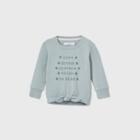 Grayson Mini Toddler Girls' 'be Kind' Tie-bottom Sweatshirt - Blue