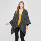 Women's Wrap Jacket Ruana - A New Day Gray