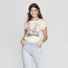 Women's Short Sleeve Happy Place Palms T-shirt - Zoe+liv (juniors') - White