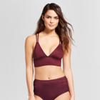 Mossimo Women's Midkini Bralette Bikini Top - Raisin -