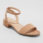 Women's Winona Ankle Strap Sandals - A New Day Taupe