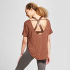 Women's Dolman Open Back T-shirt - Joylab Deep Amber