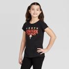 Girls' Netflix Stranger Things Graphic T-shirt - Black, Girl's,