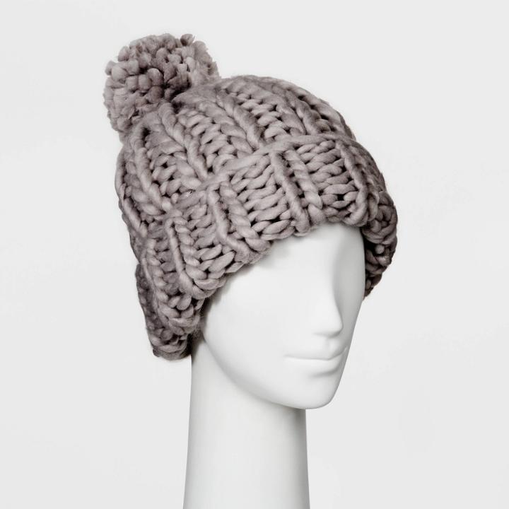 Women's Beanie Hats - Wild Fable Gray One Size, Women's