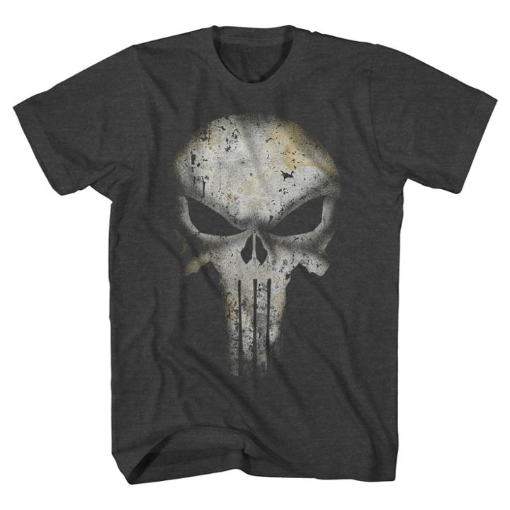 Marvel Men's Punisher T-shirt - Gray