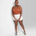 Women's Plus Size Smocked Tube Top - Wild Fable Rust