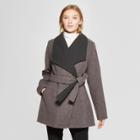 Women's Wrap Coat - A New Day Gray