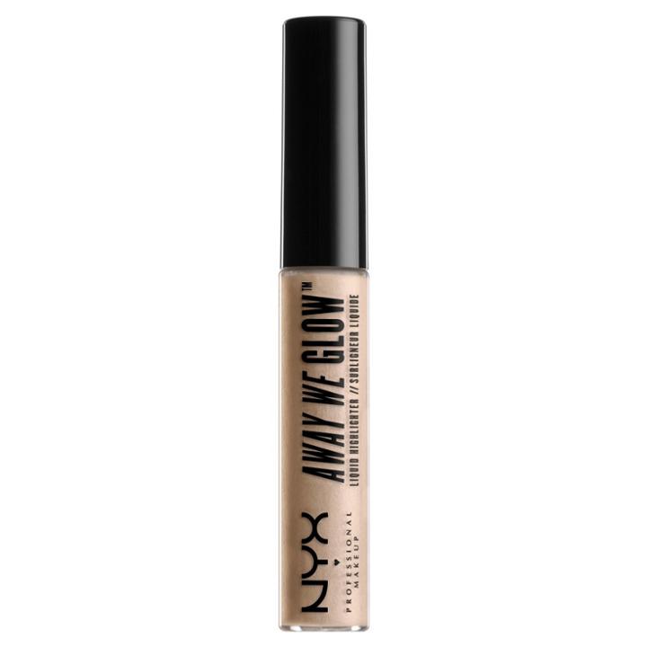 Nyx Professional Makeup Away We Glow Liquid Highlighter Crystal Glass