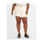 Levi's Women's Plus Size 501 High-rise Original Jean Shorts - Whiteboard