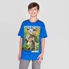 Boys' Fortnite Rex Jungle Short Sleeve T-shirt - Blue