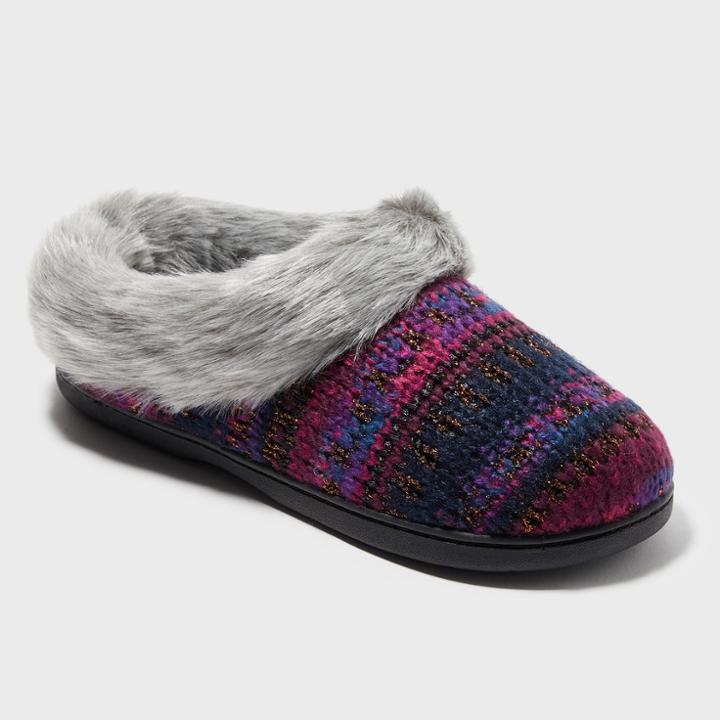 Women's Dearfoams Slide Slippers - Blue