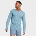 Men's Soft Long Sleeve Gym T-shirt - All In Motion Teal