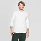 Men's Big & Tall Standard Fit Long Sleeve Lyndale T-shirt - Goodfellow & Co White