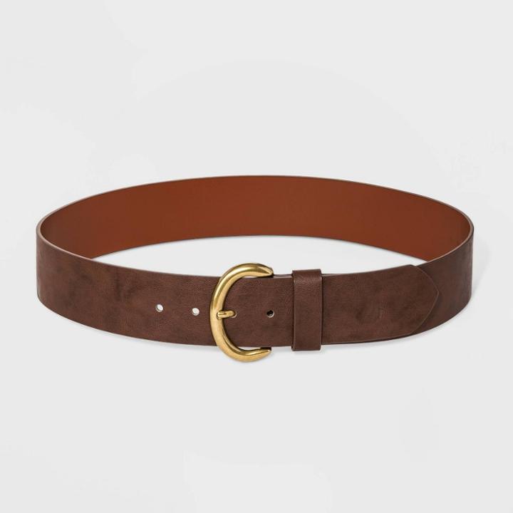 Target Women's Wide Belt - Universal Thread Brown