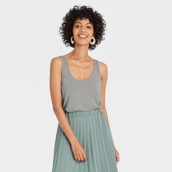 Women's Tank Top - A New Day Heather Gray