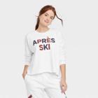 Grayson Threads Women's Apres Ski Graphic Sweatshirt - White