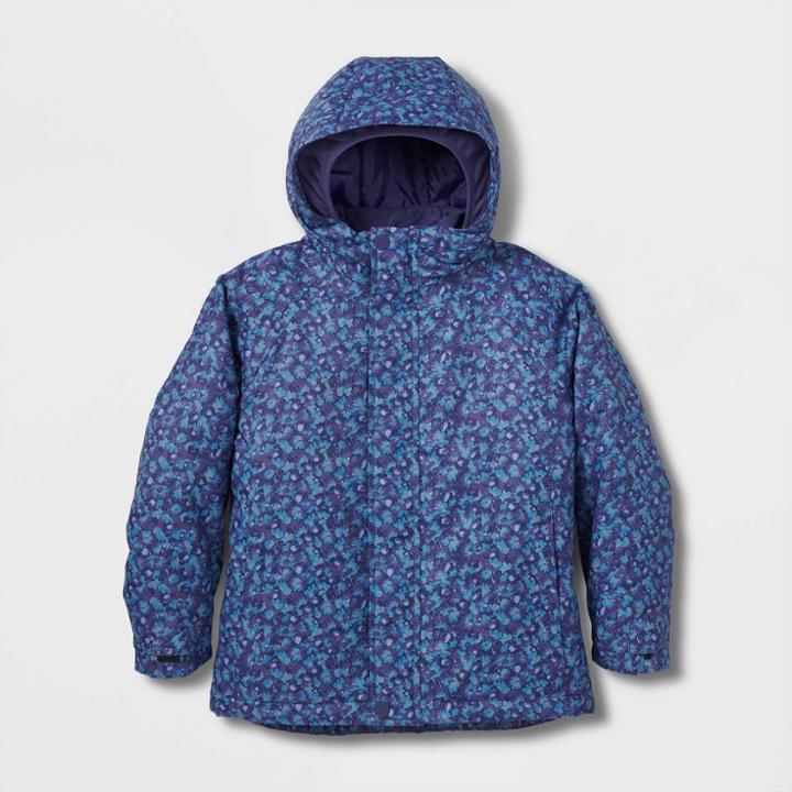 Kids' 3-in-1 Floral Printed Jacket - All In Motion Purple
