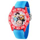 Girls' Disney Tsum Tsum Mickey Mouse/dumbo/ Mike Wazowski And Snow White Red Plastic Watch - Blue, Girl's