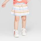 Toddler Girls' Striped Skort - Cat & Jack White
