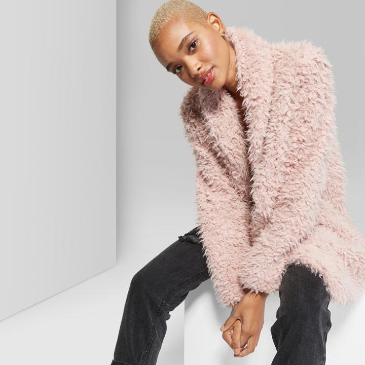 Women's Sherpa Jacket - Wild Fable Rose (pink)
