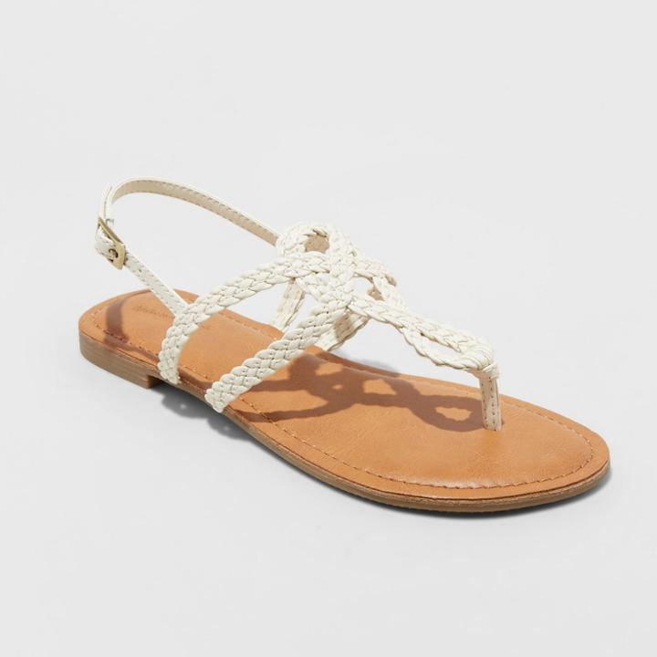 Women's Jana Braided Thong Sandals - Universal Thread Cream (ivory)