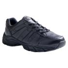 Dickies Men's Athletic Lace Leather Slip Resistant Sneakers - Black,