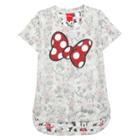 Disney Girls' Minnie Mouse Short Sleeve T-shirt - White