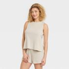 Women's Terry Tank Top - A New Day Tan