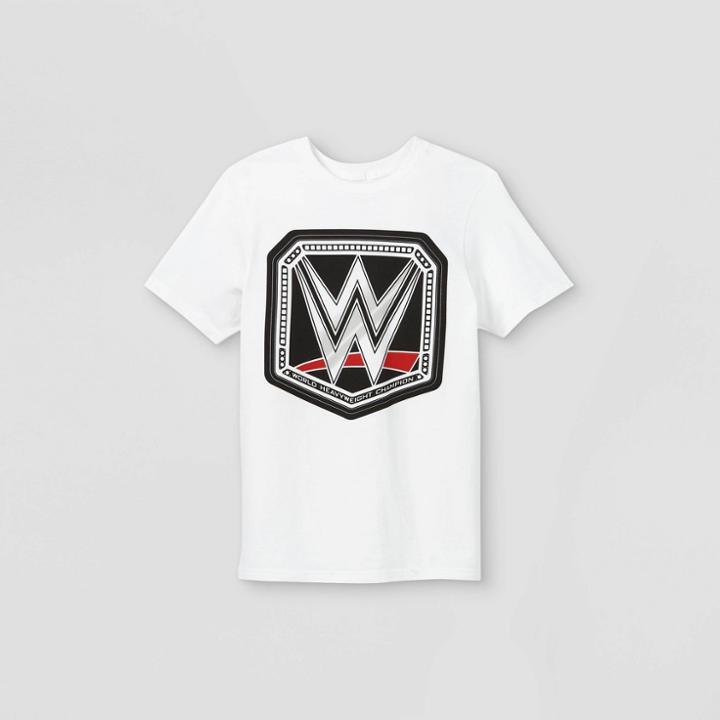 Boys' Wwe Short Sleeve Graphic T-shirt - White