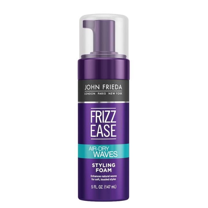 John Frieda Frizz Ease Air-dry Waves Styling Foam, Dream Curls Defining Frizz Control, Curly Hair