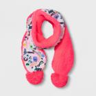 Girls' Doodle Print Fleece Scarf - Cat & Jack Pink