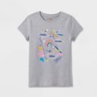 Girls' Short Sleeve Learn Explore Grow Graphic T-shirt - Cat & Jack Heather Gray