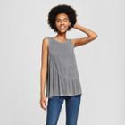 Women's Asymmetrical Garment Dye Tank - Grayson Threads (juniors') Black