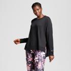 Plus Size Women's Plus Cozy Layering Sweatshirt - Joylab Black