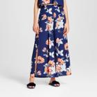 Women's Floral Print High Waisted Pants - Love @ First Sight (juniors') Blue